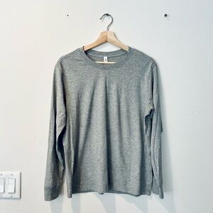 Lululemon All Yours Gray Long Sleeve Shirt Size 4 NWOT